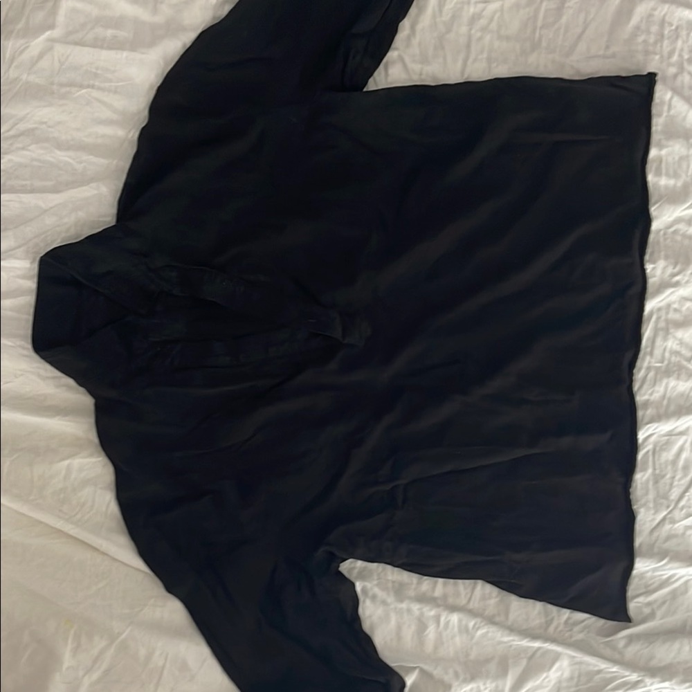 Frank and Eileen black cotton top